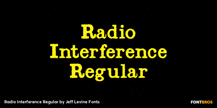 Radio Interference Regular Poster