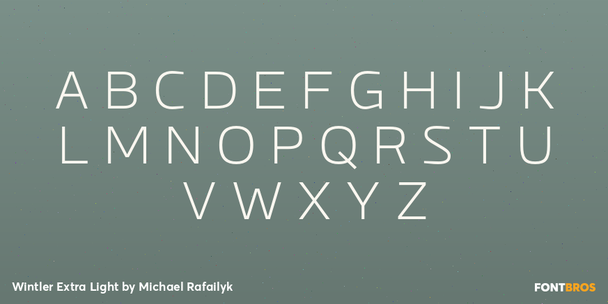 Wintler Extra Light Font Poster #1