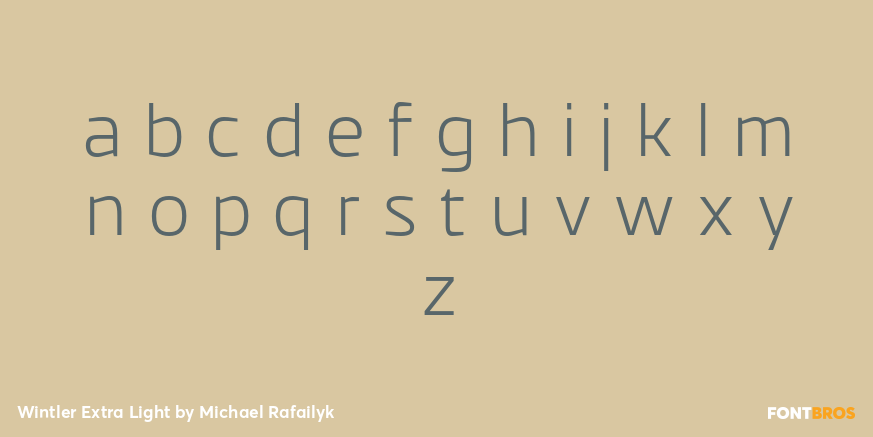 Wintler Extra Light Font Poster #1