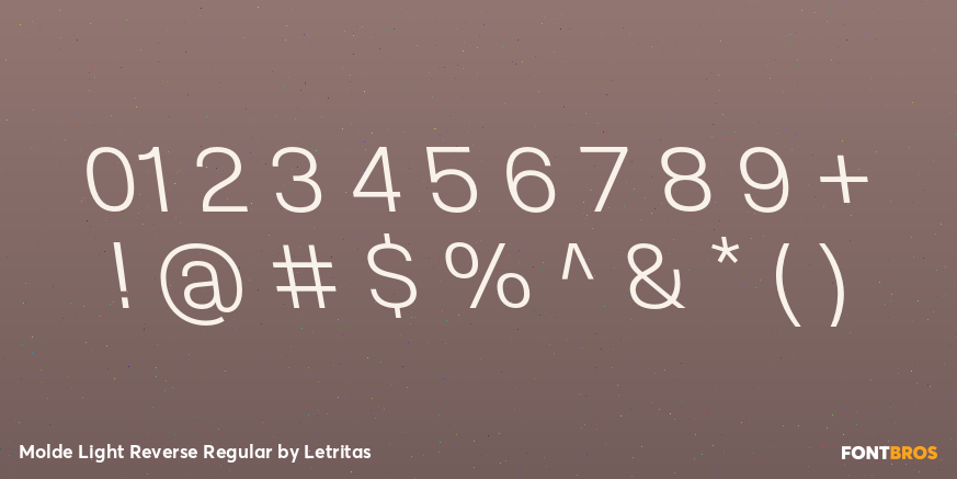 Molde Light Reverse Regular Font Poster #4