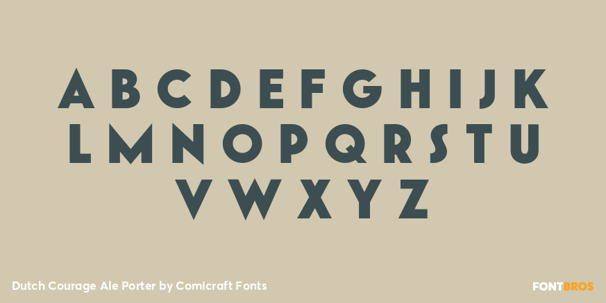 Dutch Courage Ale Porter Font Poster #2