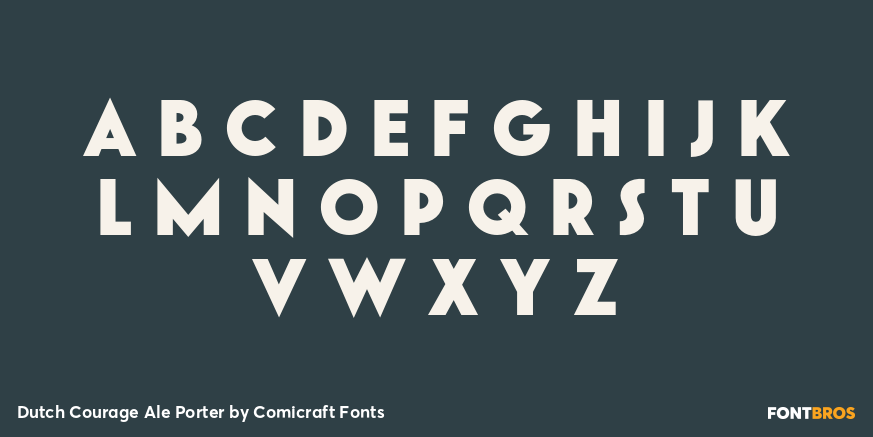 Dutch Courage Ale Porter Font Poster #3