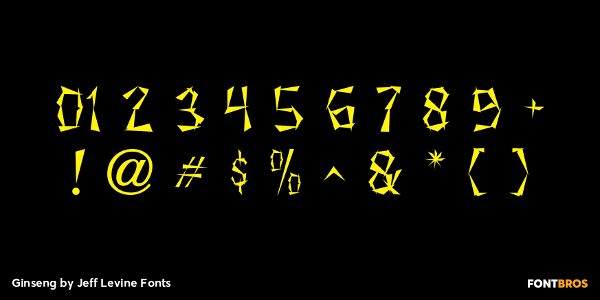 Ginseng Font Poster #4