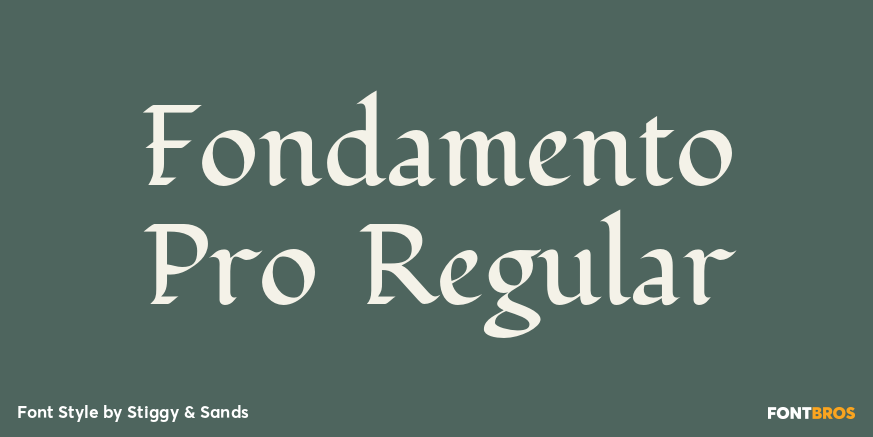 Fondamento Pro Regular Poster