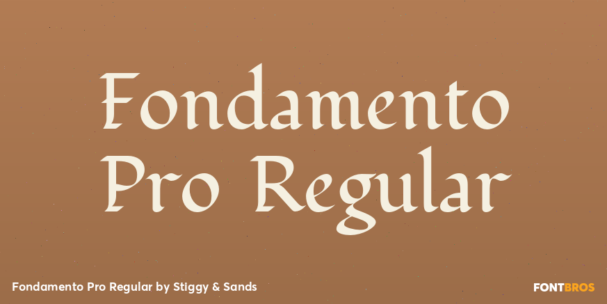 Fondamento Pro Regular Poster