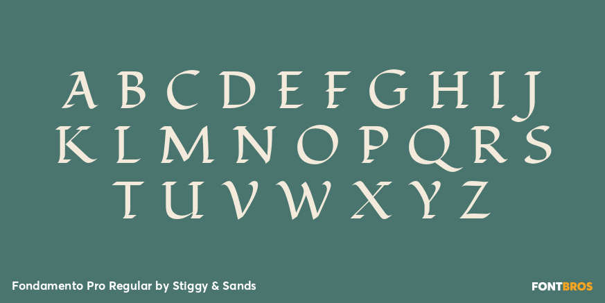 Fondamento Pro Regular Font Poster #2
