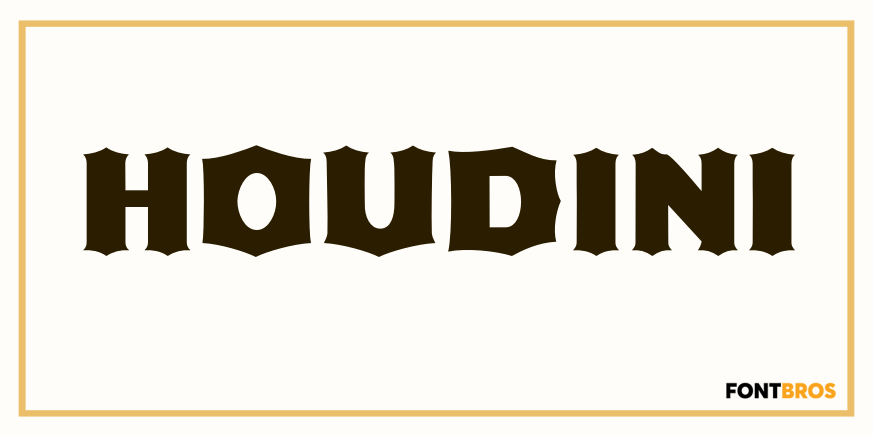 Houdini Font Poster