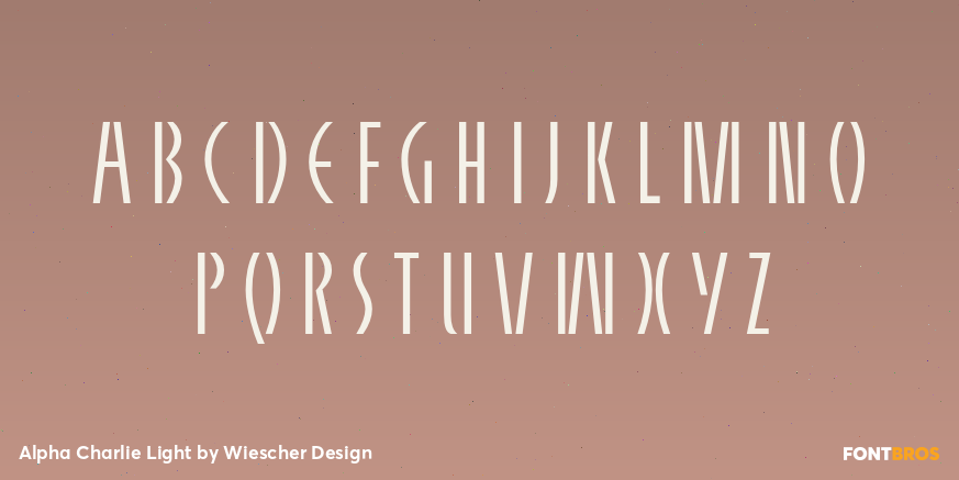 Alpha Charlie Light Font Poster #2