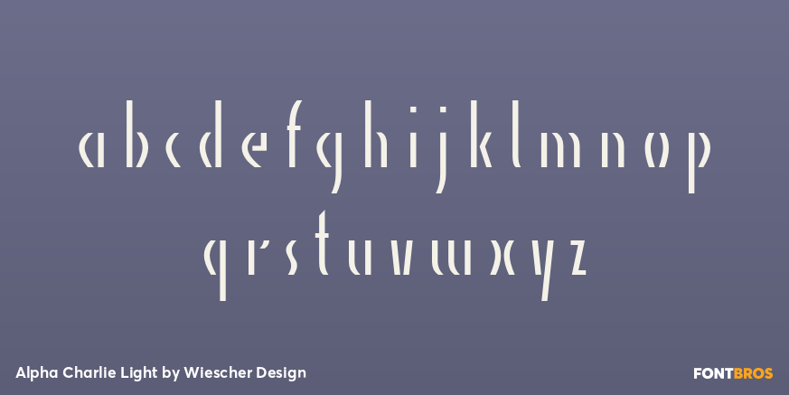 Alpha Charlie Light Font Poster #3