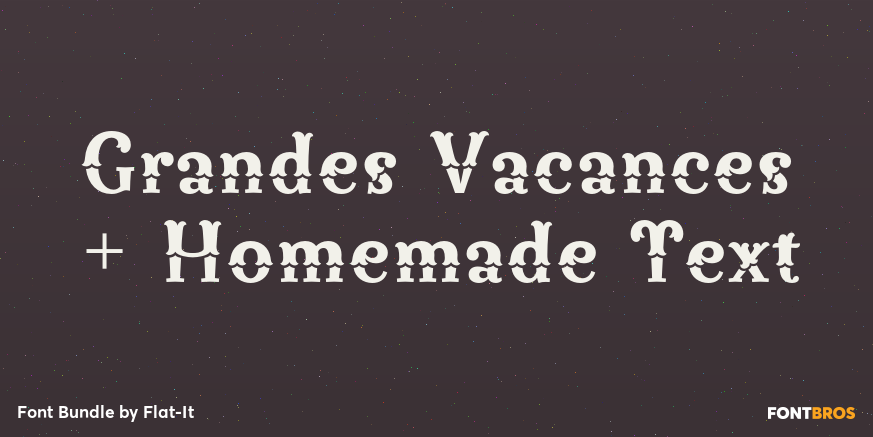Grandes Vacances + Homemade Text Poster