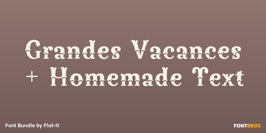 Grandes Vacances + Homemade Text Poster
