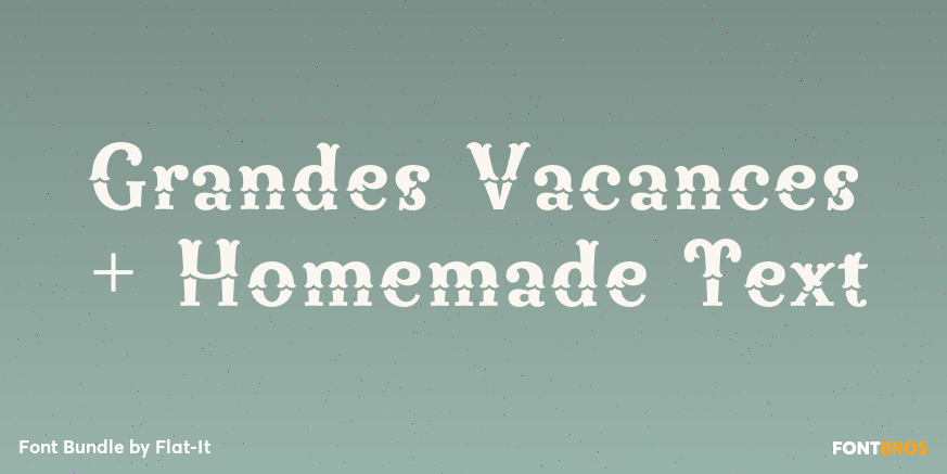 Grandes Vacances + Homemade Text Poster