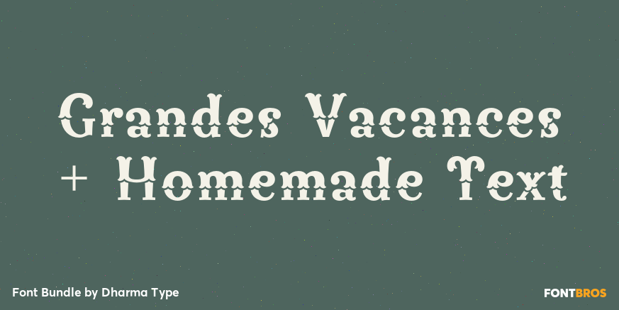 Grandes Vacances + Homemade Text Poster