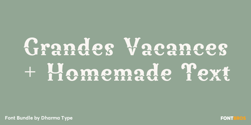 Grandes Vacances + Homemade Text Poster