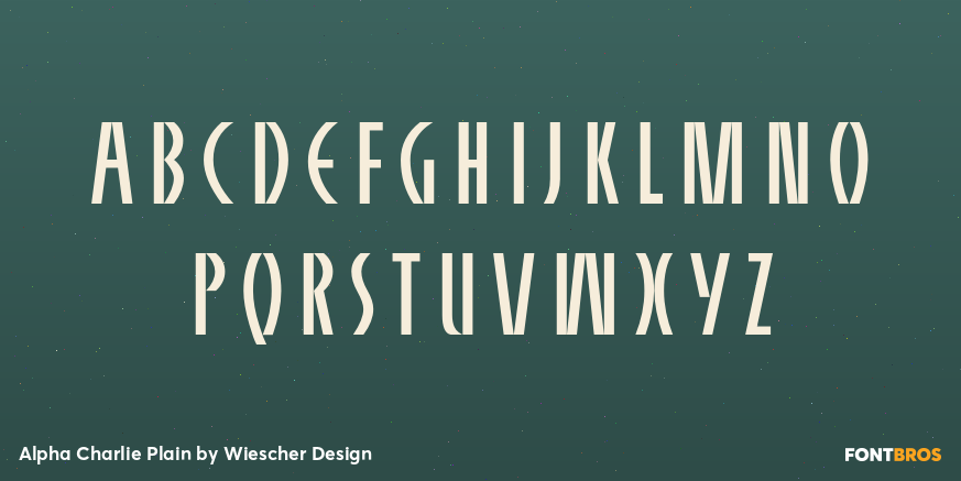 Alpha Charlie Plain Font Poster #2