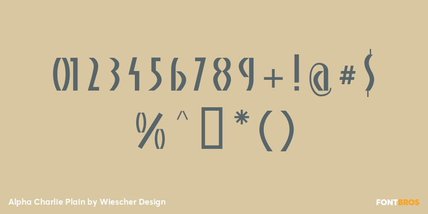 Alpha Charlie Plain Font Poster #4