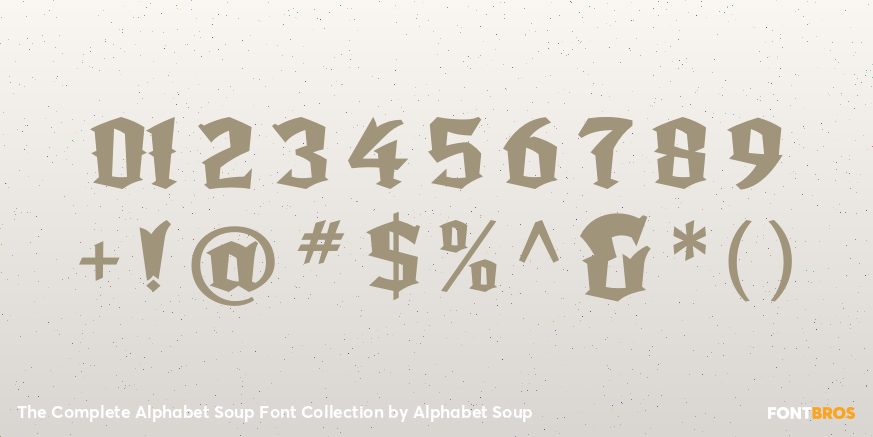 The Complete Alphabet Soup Font Collection Font Poster #1