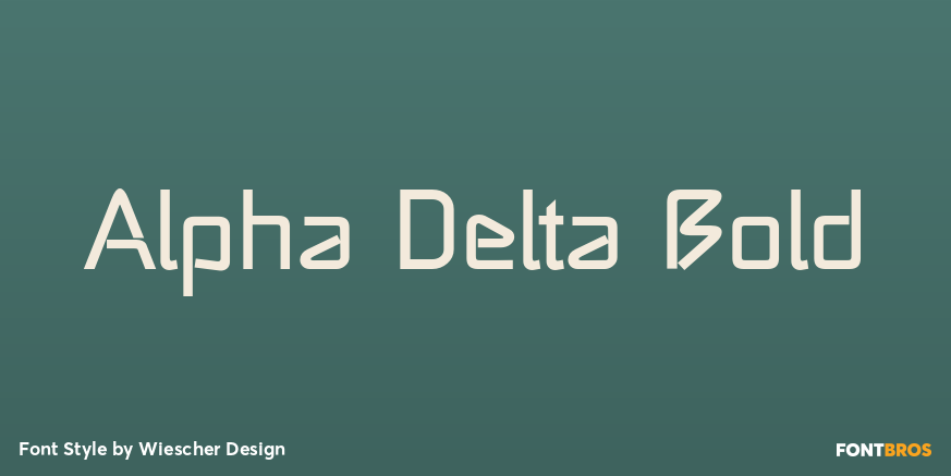 Alpha Delta Bold Font Poster #1