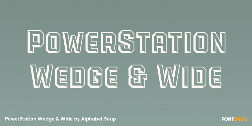 PowerStation Wedge & Wide Poster