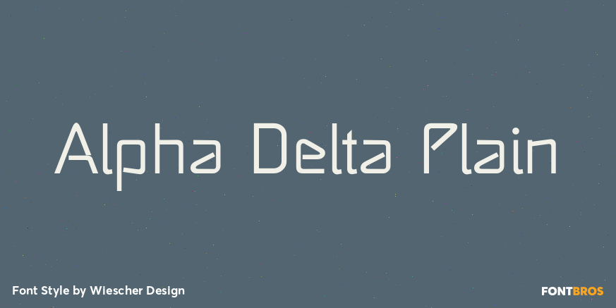 Alpha Delta Plain Font Poster #1
