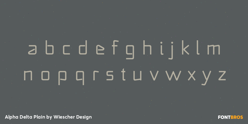 Alpha Delta Plain Font Poster #1