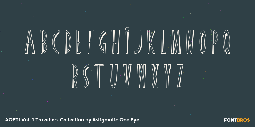 AOETI Vol. 1 Travellers Collection Font Poster #2