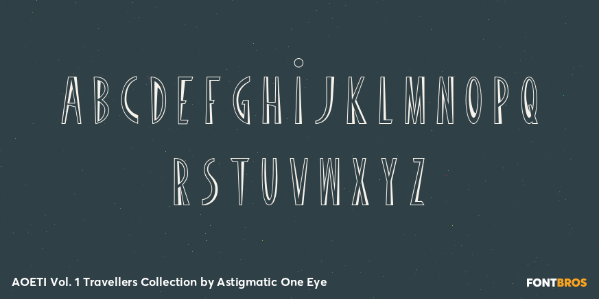 AOETI Vol. 1 Travellers Collection Font Poster #3