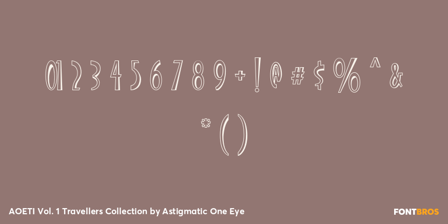 AOETI Vol. 1 Travellers Collection Font Poster #4