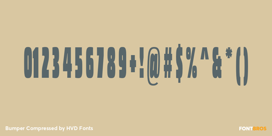 Bumper Compressed Font Poster #4