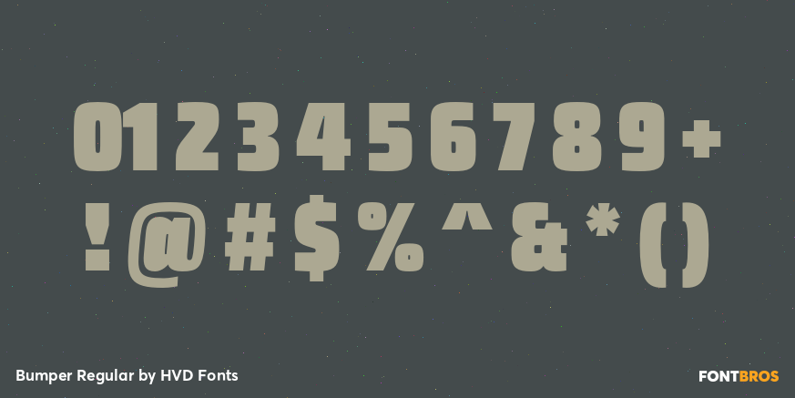 Bumper Regular Font Poster #1