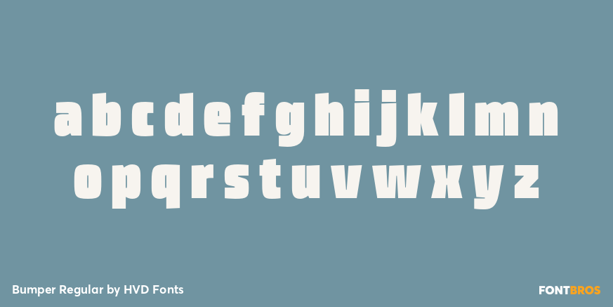 Bumper Regular Font Poster #1