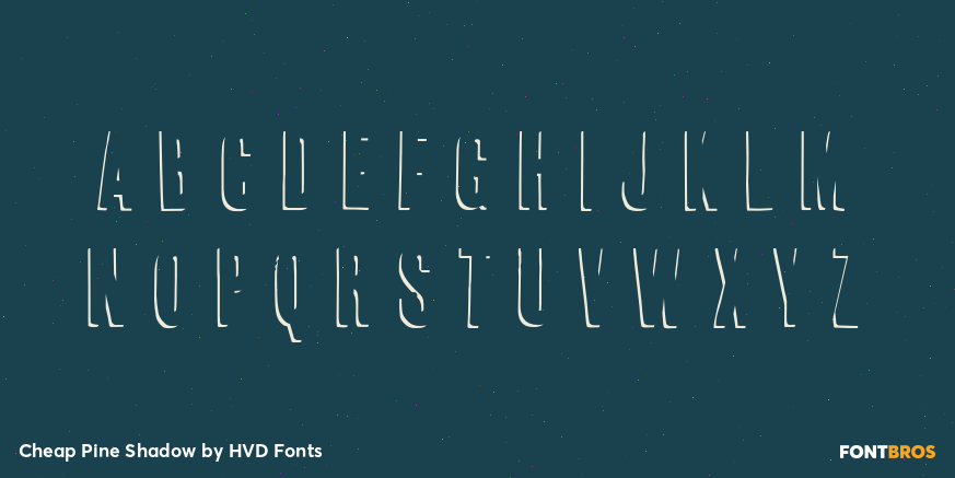 Cheap Pine Shadow Font Poster #3