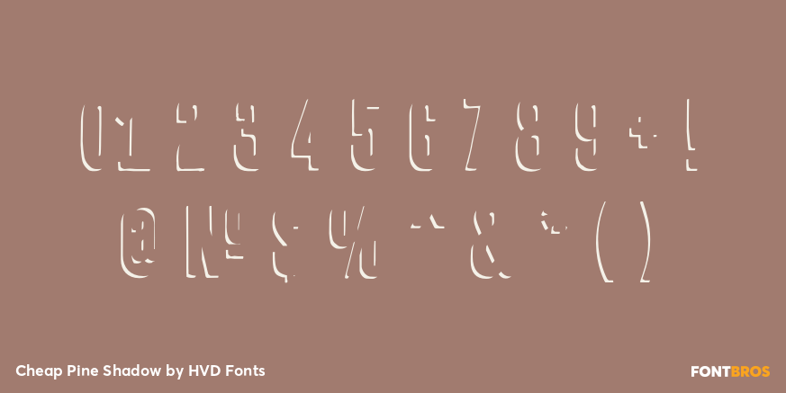 Cheap Pine Shadow Font Poster #4