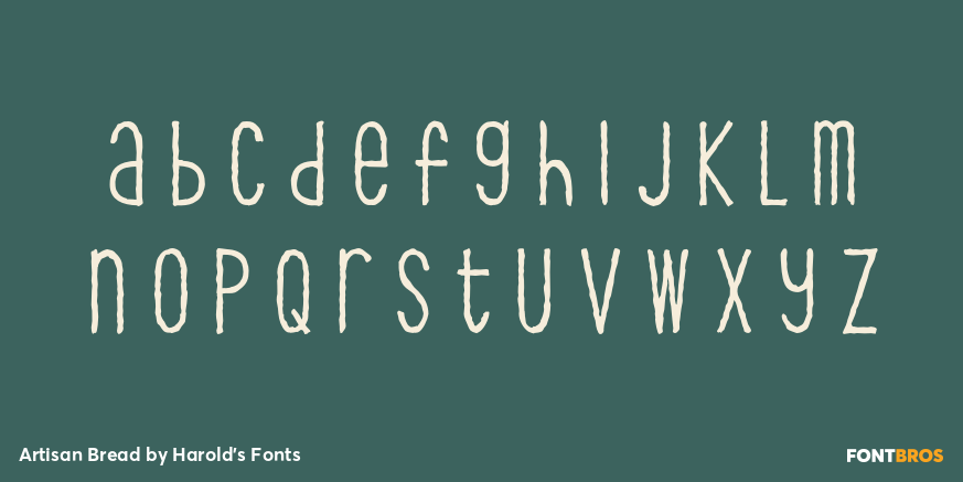 Artisan Bread Font Poster #3