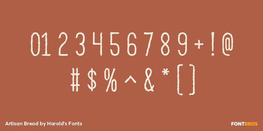 Artisan Bread Font Poster #4