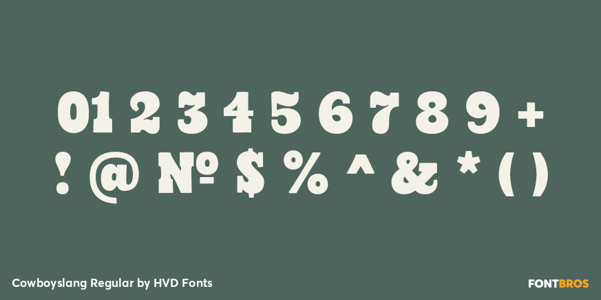 Cowboyslang Regular Font Poster #1