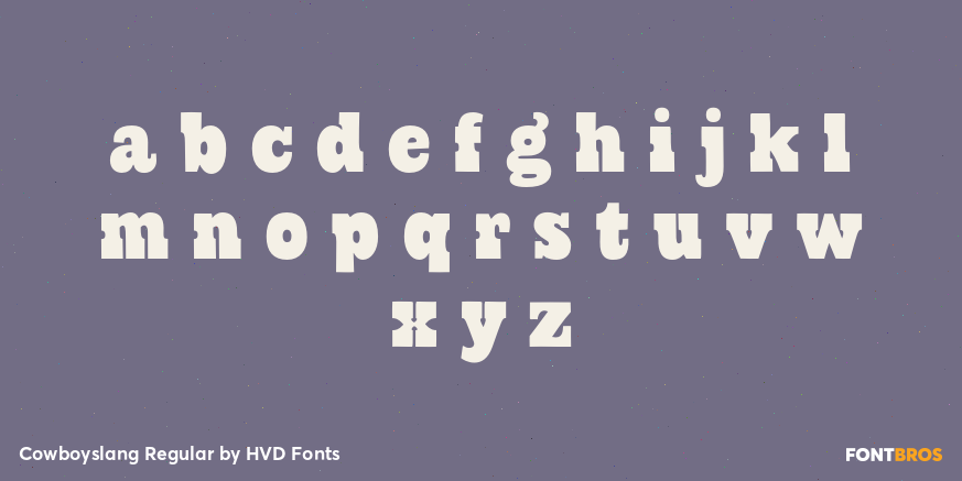 Cowboyslang Regular Font Poster #3