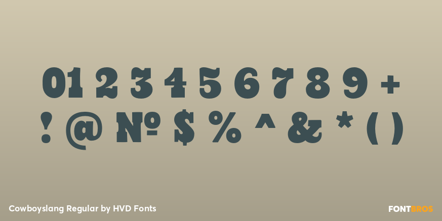 Cowboyslang Regular Font Poster #4