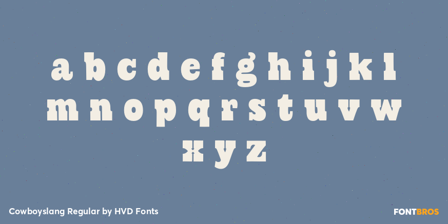 Cowboyslang Regular Font Poster #1