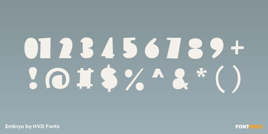 Embryo Font Poster #4