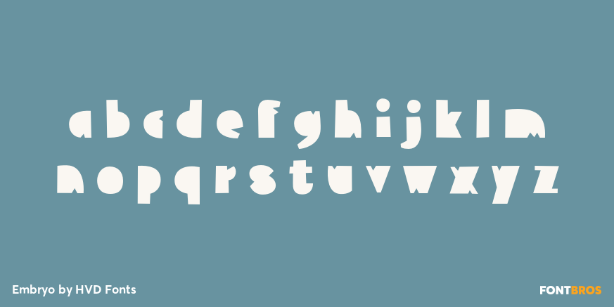 Embryo Font Poster #1