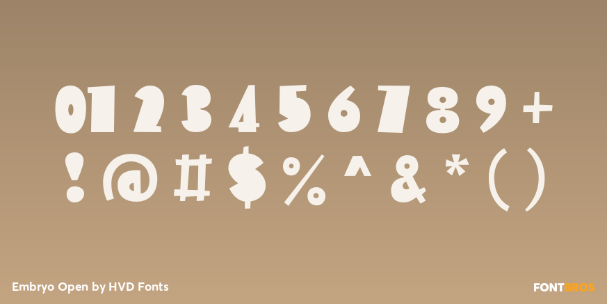Embryo Open Font Poster #1