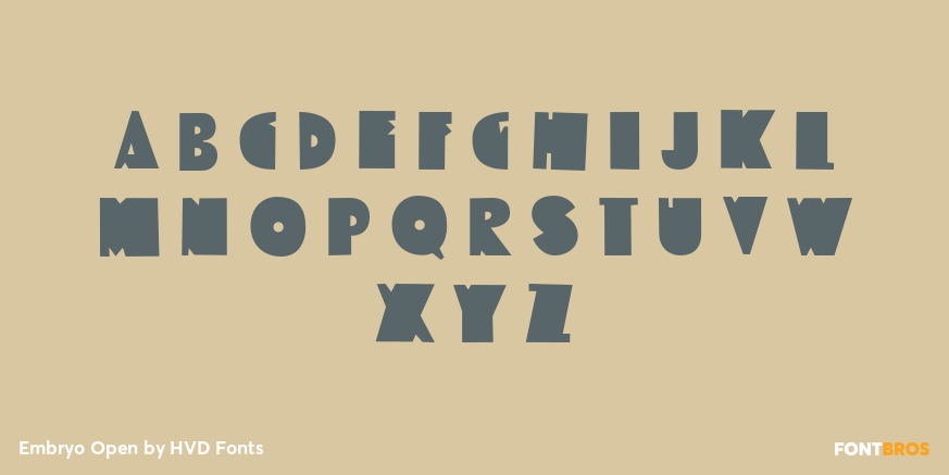 Embryo Open Font Poster #1