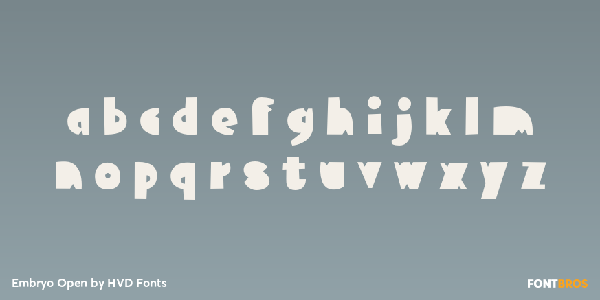 Embryo Open Font Poster #1