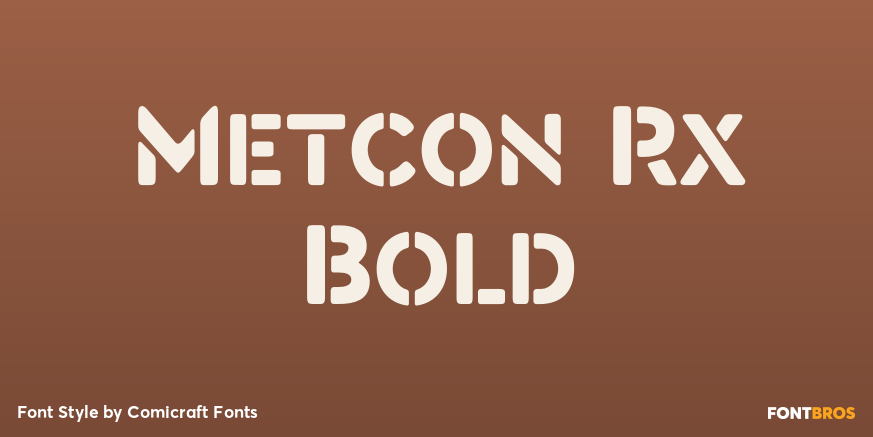 Metcon Rx Bold Font Poster #1