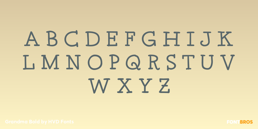 Grandma Bold Font Poster #1