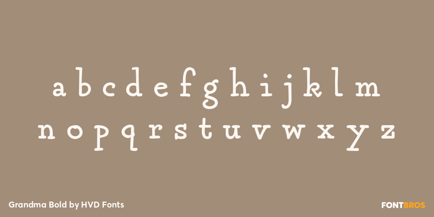 Grandma Bold Font Poster #1