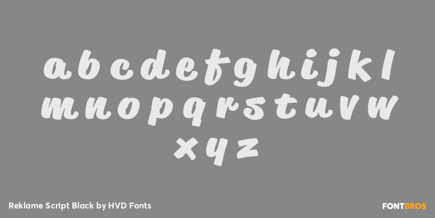 Reklame Script Black Font Poster #1