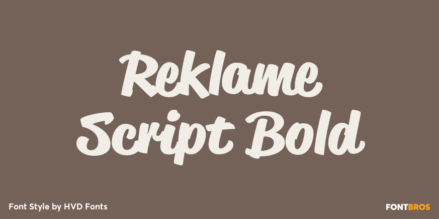 Reklame Script Bold Poster