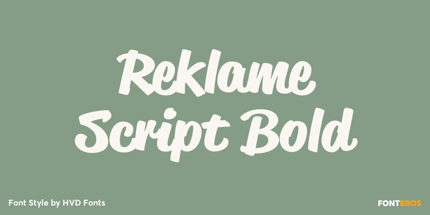 Reklame Script Bold Poster